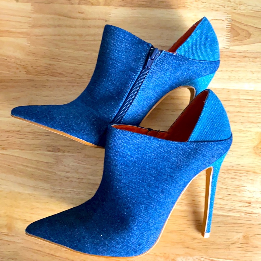 New with Tag Two Tone Denim Boot Shoes